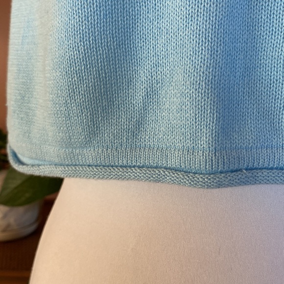 Wild Fable Blue Cropped Sleeveless Knit Sweater Vest NWT Size Medium - Picture 5 of 8